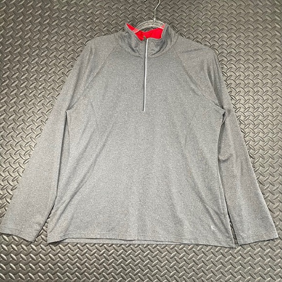 Danskin Now Sweaters - Danskin Now Semi Fitted Gray Half Zip Athletic Active Wear Sweater Women's‎ XL
